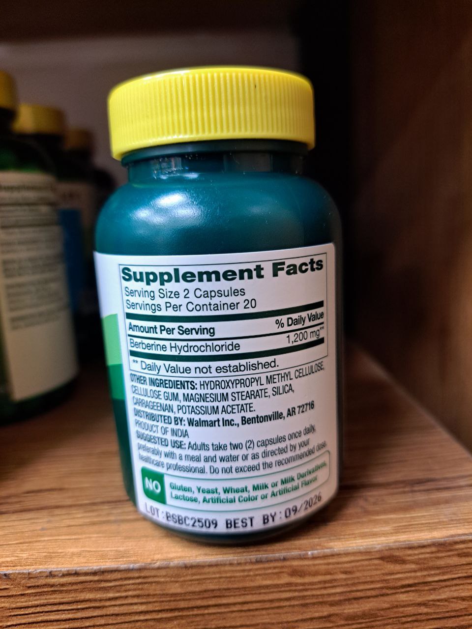 کپسول بربرین اسپرینگ والی Spring Valley Berberine 3 کپسول بربرین اسپرینگ والی Spring Valley Berberine