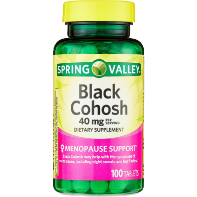 کوهوش سیاه اسپرینگ والی Spring Valley Black Cohosh 40mg 1 کوهوش سیاه اسپرینگ والی Spring Valley Black Cohosh 40mg