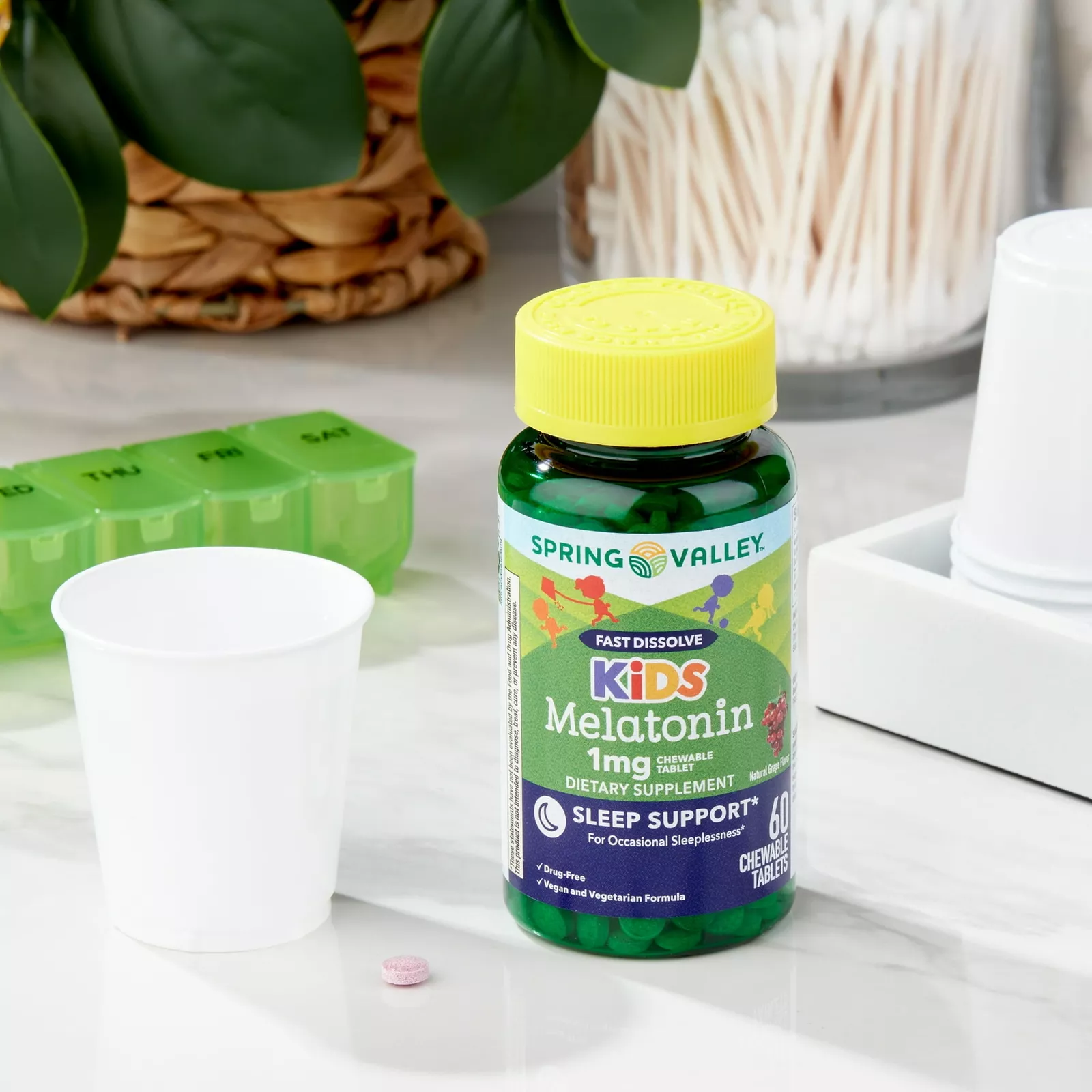 ملاتونین کودکانه اسپرینگ والی Spring Valley Kids Melatonin 5 ملاتونین کودکانه اسپرینگ والی Spring Valley Kids Melatonin