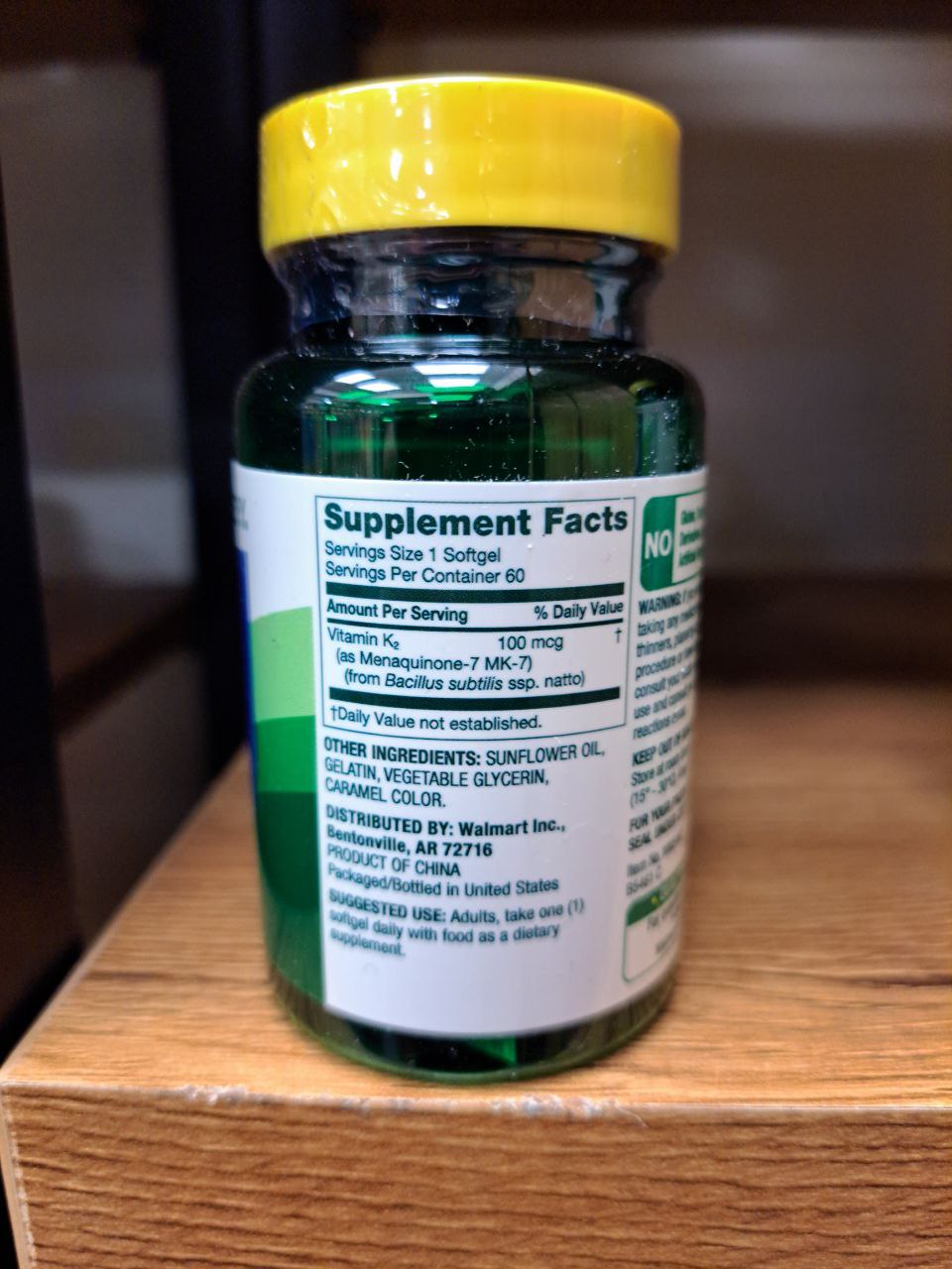 کپسول ویتامین K2 اسپرینگ والی Spring Valley Vitamin K2 3 کپسول ویتامین K2 اسپرینگ والی Spring Valley Vitamin K2