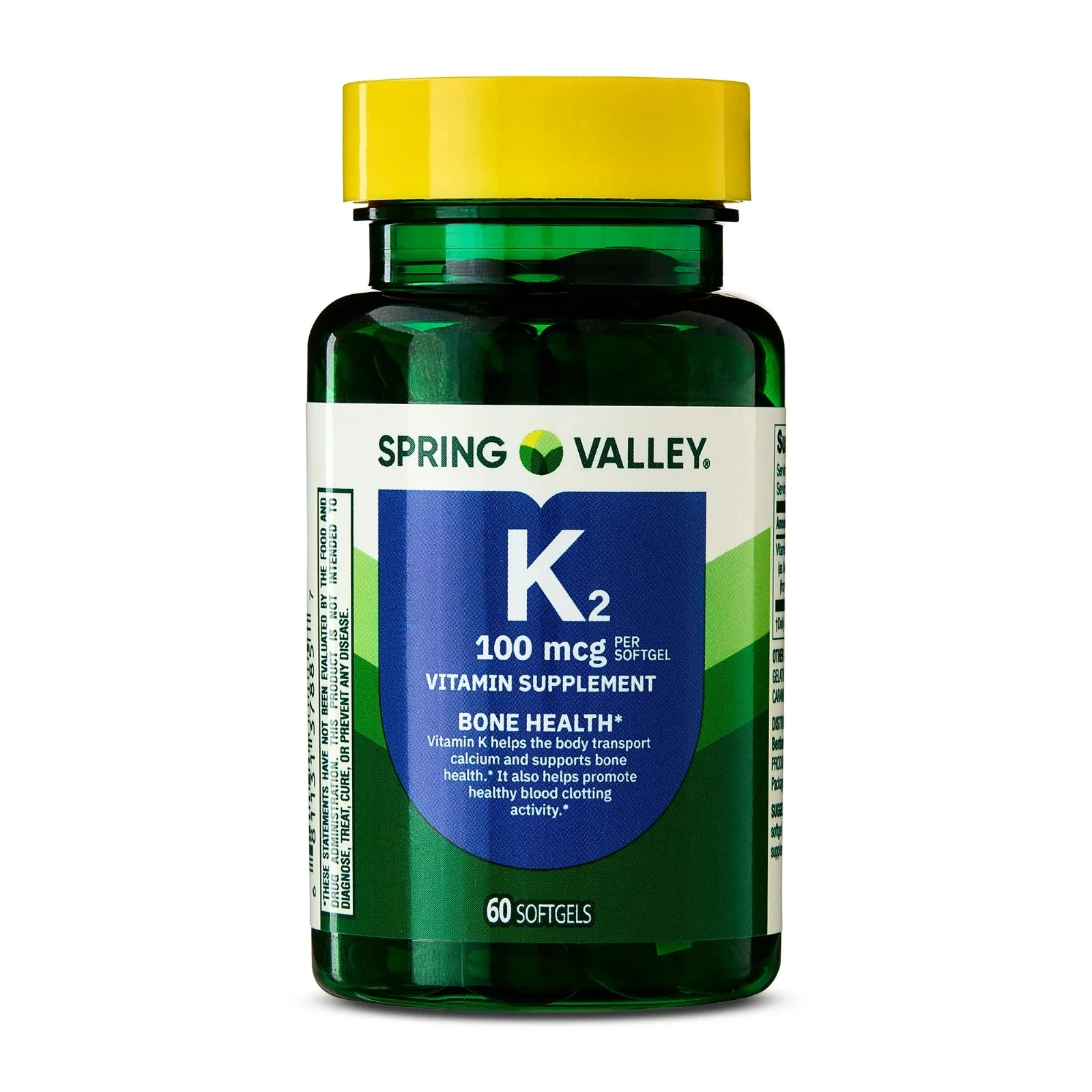 کپسول ویتامین K2 اسپرینگ والی Spring Valley Vitamin K2 1 کپسول ویتامین K2 اسپرینگ والی Spring Valley Vitamin K2