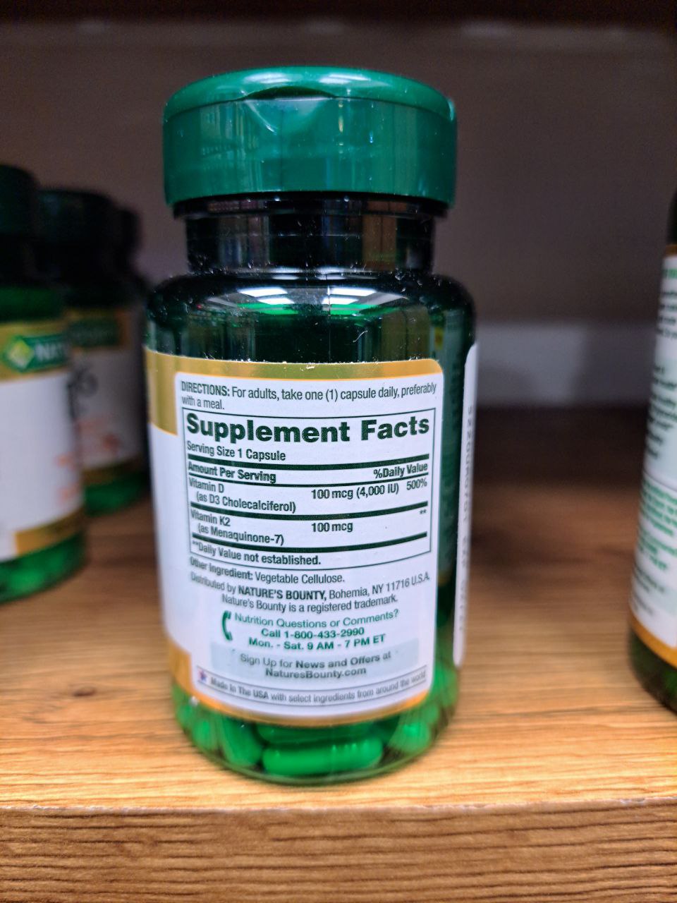 کپسول ویتامین دی و کا نیچرز بونتی Nature’s Bounty D3 K2 6 کپسول ویتامین دی و کا نیچرز بونتی Nature’s Bounty D3 K2