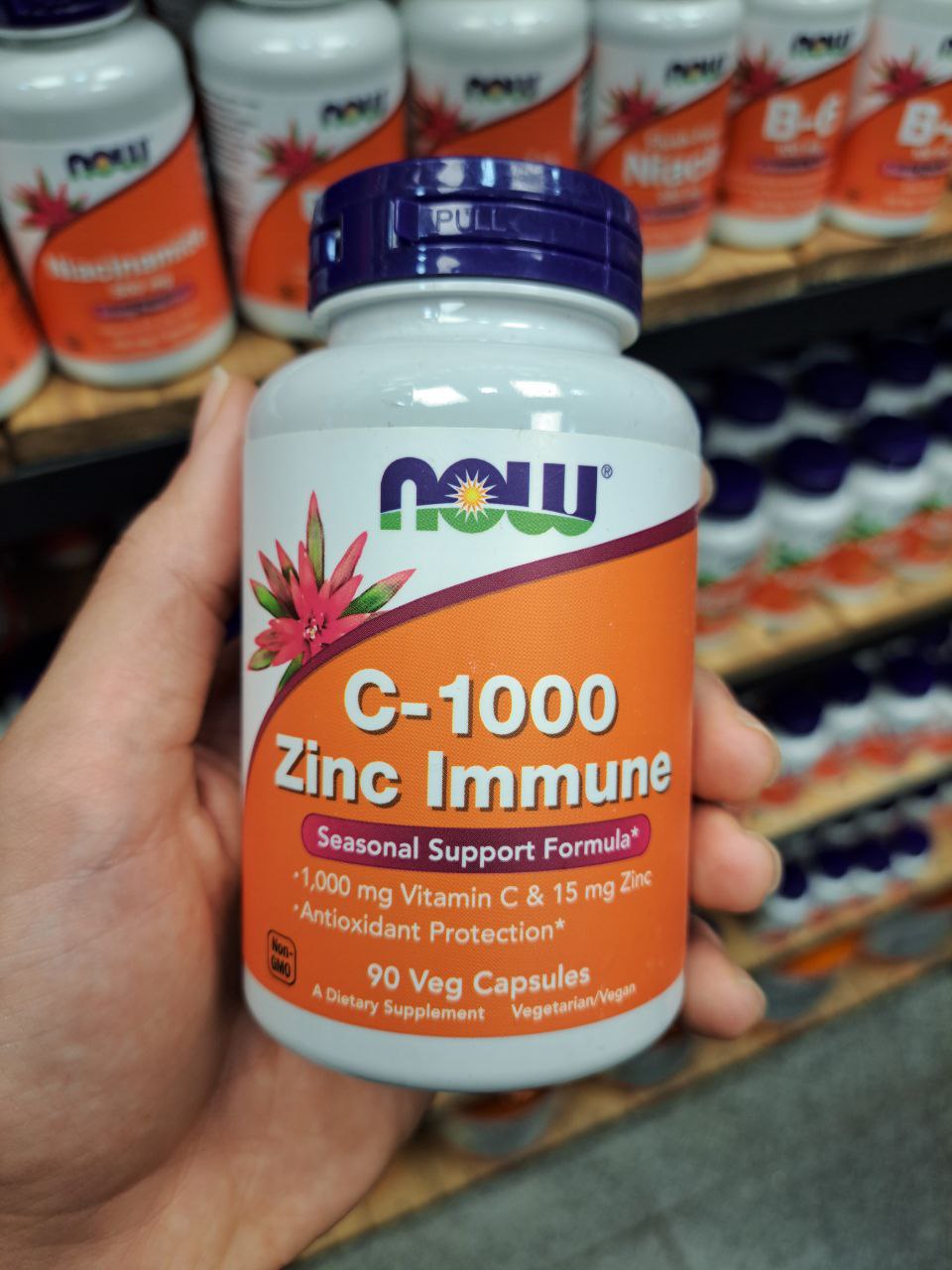 ویتامین ث و زینک ناو Now C-1000 Zinc Immune 2 ویتامین ث و زینک ناو Now C-1000 Zinc Immune