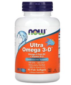 امگا 3 و ویتامین دی ناو NOW Foods Ultra Omega 3-D