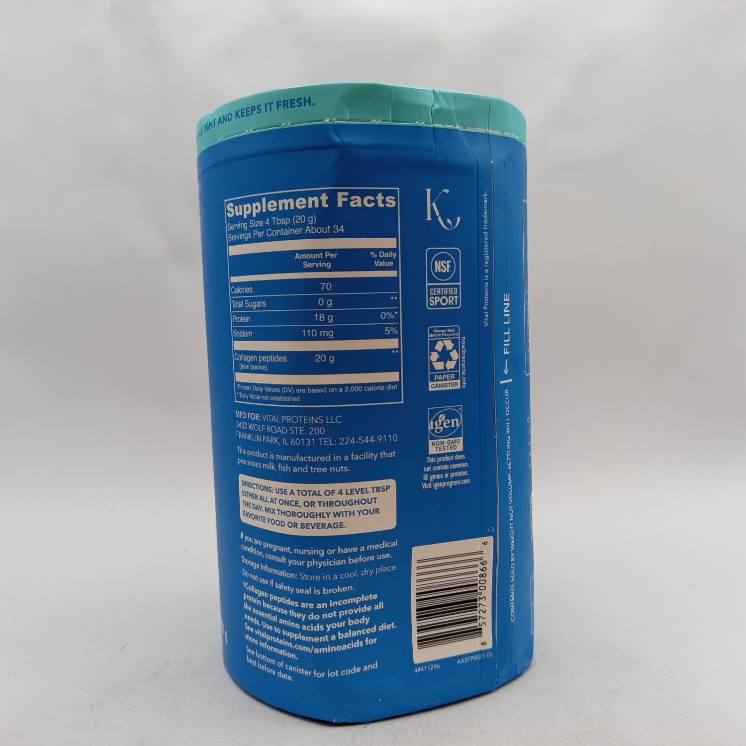 کلاژن پـِپتید ویتال پروتئینز Vital Proteins Collagen Peptides 3 کلاژن پـِپتید ویتال پروتئینز Vital Proteins Collagen Peptides
