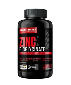 زینک بیس گلیسینات بادی اتک 180 عدد Body Attack Zink Bisglycinate