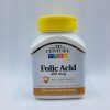 قرص اسید فولیک سنتری 21st Century Folic Acid 400mcg 5 قرص اسید فولیک سنتری 21st Century Folic Acid 400mcg