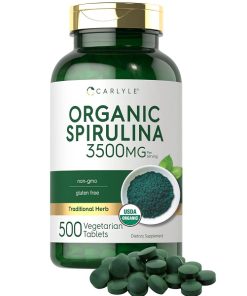 قرص اسپیرولینا ارگانیک کارلایل 3500 میلی گرم Carlyle Organic Spirulina