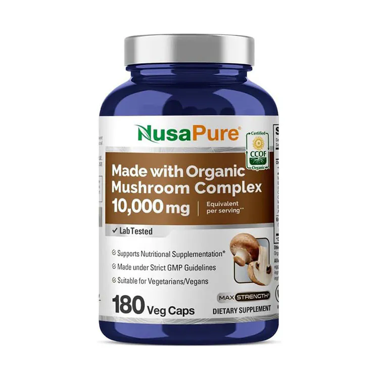 کمپلکس قارچ ارگانیک نوساپیور NusaPure Organic Mushroom Complex 1 کمپلکس قارچ ارگانیک نوساپیور NusaPure Organic Mushroom Complex