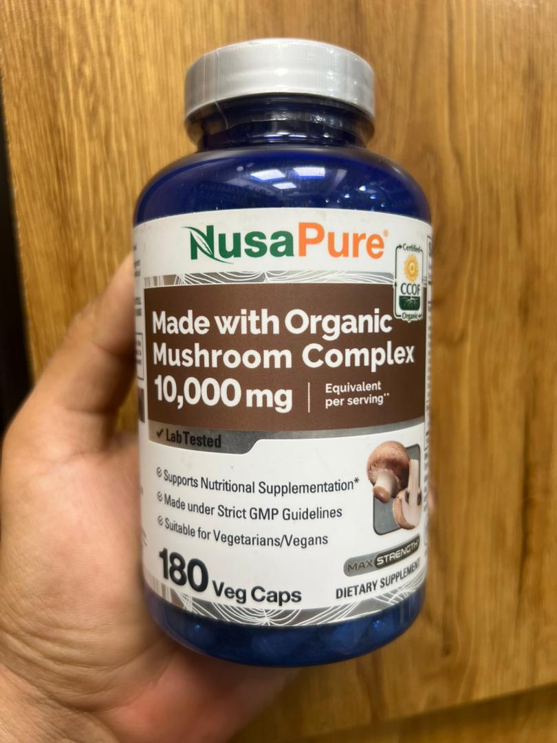 کمپلکس قارچ ارگانیک نوساپیور NusaPure Organic Mushroom Complex 2 کمپلکس قارچ ارگانیک نوساپیور NusaPure Organic Mushroom Complex