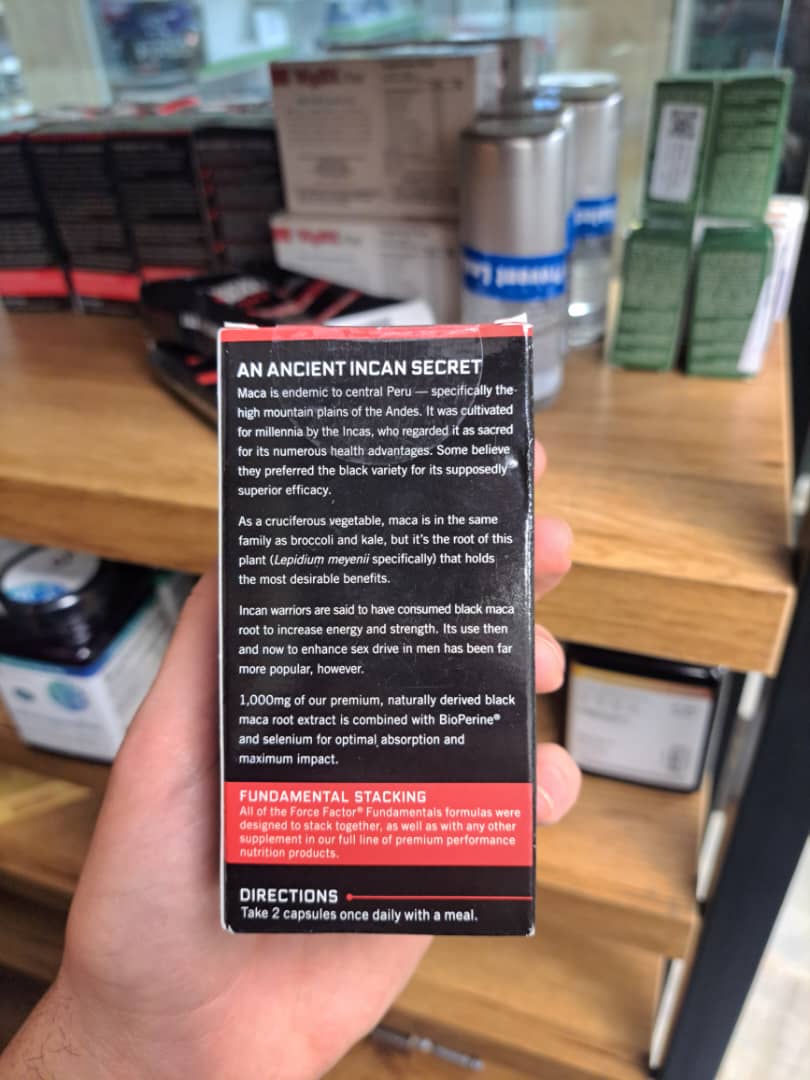 ریشه ماکا سیاه فورس فکتور force factor Black Maca Root 5 ریشه ماکا سیاه فورس فکتور force factor Black Maca Root