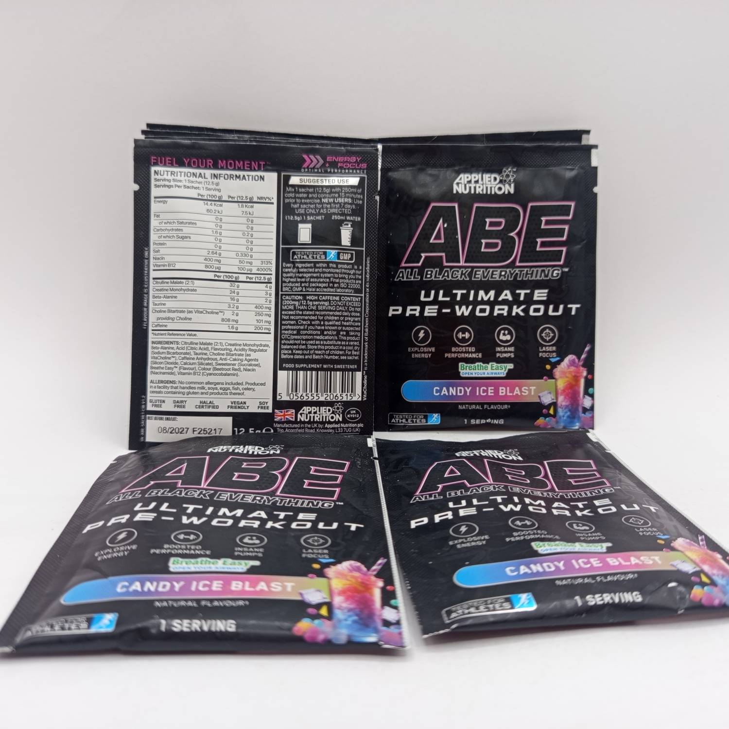 پمپ ABE ساشه ای اپلاید Applied Nutrition ABE Sachets 3 پمپ ABE ساشه ای اپلاید Applied Nutrition ABE Sachets
