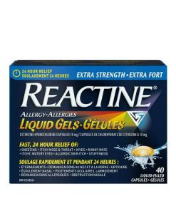 تسکین دهنده علائم آلرژی ری‌اکتین اکسترا استرِنگث Extra Strength REACTINE