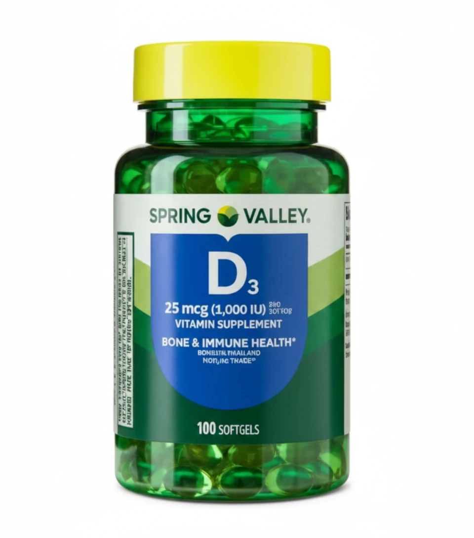 ویتامین D3 اسپرینگ والی Spring Valley Vitamin D3 1000IU 1 ویتامین D3 اسپرینگ والی Spring Valley Vitamin D3 1000IU