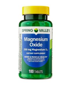 قرص اکسید منیزیم اسپرینگ والی SPRING VALLEY MAGNESIUM OXIDE 250mg