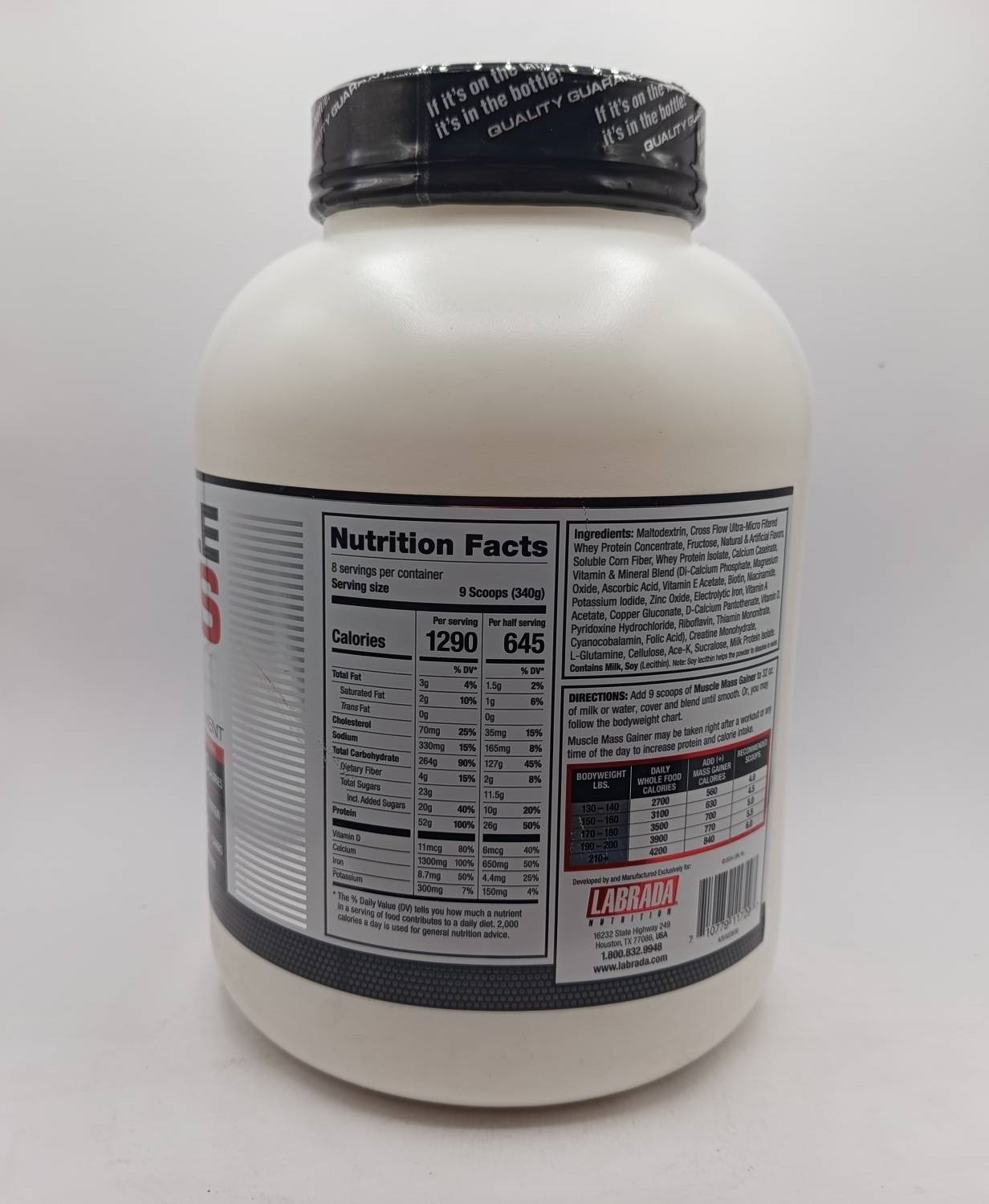 ماسل مس گینر لابرادا اصل Labrada Muscle Mass Gainer 3 ماسل مس گینر لابرادا Labrada Muscle Mass Gainer