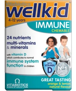 ویتامین جویدنی ولکید ایمیون ویتابیوتیکس انگلستان Vitabiotics Wellkid Immune