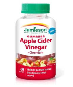 پاستیل طعم دار سرکه سیب و کروم Jamieson Apple Cider Vinegar & Chromium