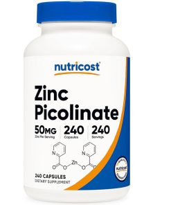زینک پیکونات نوتری کاست 50 میلی گرم Nutricost Zinc Picolinate