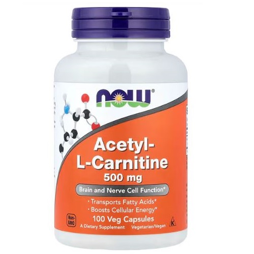 استیل کارنیتین ناو NOW Acetyl-L-Carnitine 500mg 1 استیل کارنیتین ناو NOW Acetyl-L-Carnitine 500mg