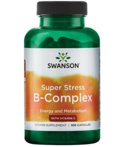کپسول ب کمپلکس سوانسون حاوی ویتامین سی SWANSON B-Complex