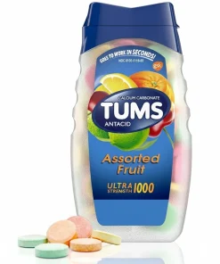 قرص ضد اسید معده تامز مخلوط میوه TUMS Ultra 1000 Assorted Fruit