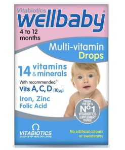 قطره مولتی ویتامین ول بیبی ویتابیوتیکس خارجی اصل Wellbaby Drops