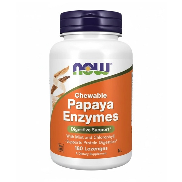 آنزیم پاپایا ناو NOW Papaya Enzyme 1 آنزیم پاپایا ناو NOW Papaya Enzyme