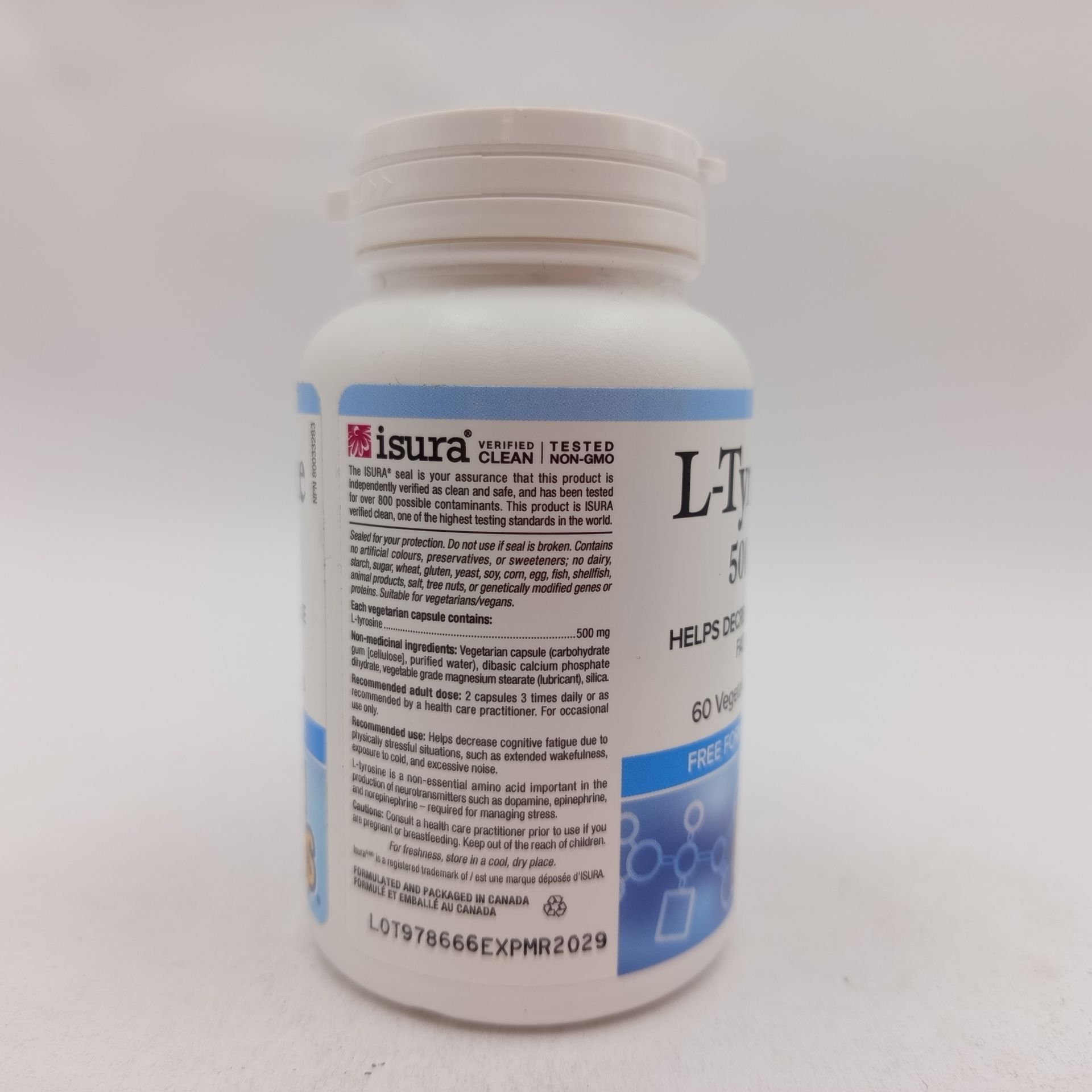 تیروزین نچرال فکتورز ۵۰۰ میلی گرم Natural Factors L-Tyrosine 4 تیروزین نچرال فکتورز ۵۰۰ میلی گرم Natural Factors L-Tyrosine