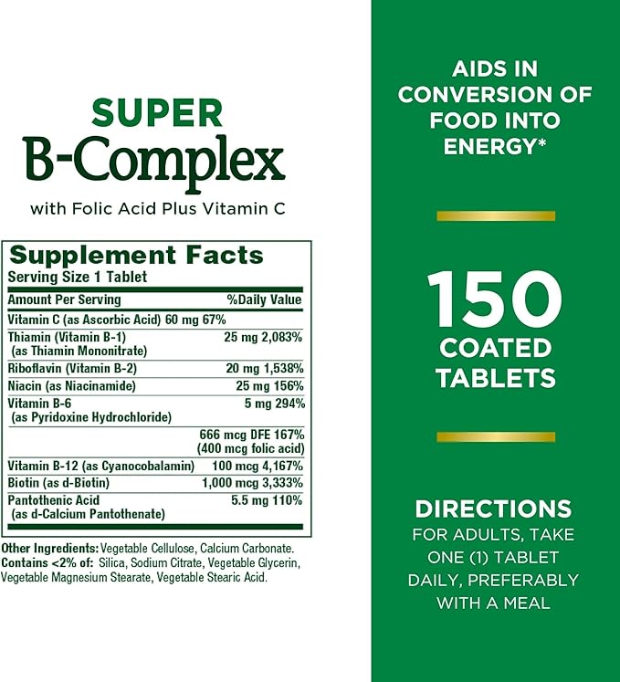 سوپر ب کمپلکس نیچرز بونتی Nature's Bounty Super B-complex 5 سوپر ب کمپلکس نیچرز بونتی Nature's Bounty B-complex