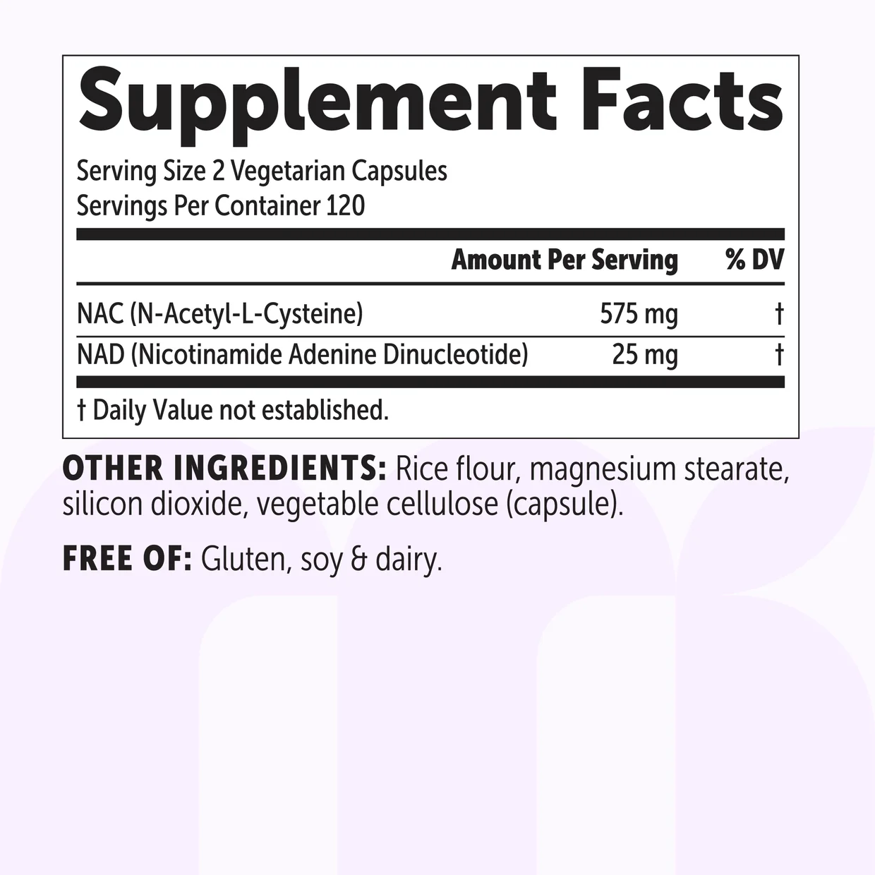 خرید کپسول NAC با NAD+ میکرو اینگریدینتس Micro Ingredients NAC with NAD+ 600mg 2 خرید کپسول NAC با NAD+ میکرو اینگریدینتس Micro Ingredients NAC with NAD+ 600mg - Image 2