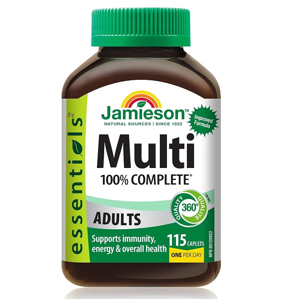 مولتی ویتامین بزرگسالان جمیسون Jamieson 100% Complete Multi Adult 1 مولتی ویتامین بزرگسالان جمیسون Jamieson 100% Complete Multi
