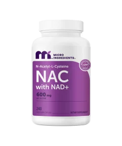 خرید کپسول NAC با NAD+ میکرو اینگریدینتس Micro Ingredients NAC with NAD+ 600mg