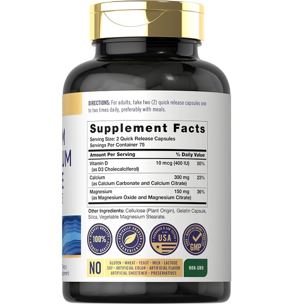 کلسیم منیزیم ویتامین دی کارلایل Carlyle Calcium Magnesium Citrate Vitamin D3 4 کلسیم منیزیم ویتامین دی کارلایل Carlyle Calcium Magnesium Citrate Vitamin D3